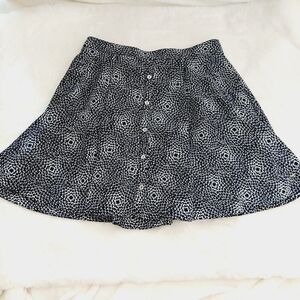 Tommy Hilfiger Button Front Floral A-Line Short Skirt P132